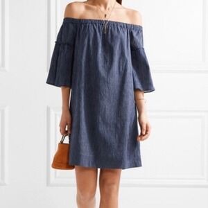 Madewell | Blue Stripe Bell Sleeve Dress s…